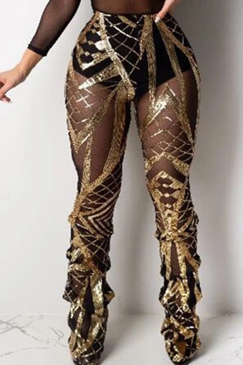 Sexy Fashion Sequined Trousers