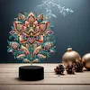 Gorgeous Flower Diamond Painting Night Light 5D DIY Diamond Painting Lamp (Flower B)