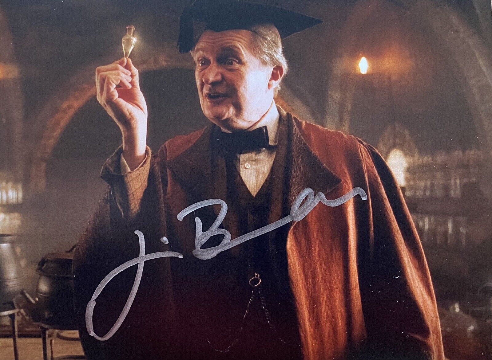 Jim Broadbent Genuine Hand Signed Harry Potter 6X4 Photo Poster painting