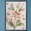 Diamond Painting-DIY Special Shaped Drill Pearl Painting Lily(30x40cm)