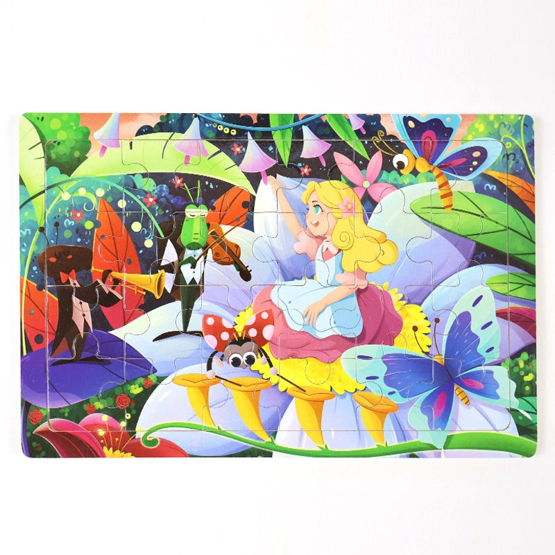 Puzzles Toddler(3-6Years) Cartoon Wood Toys