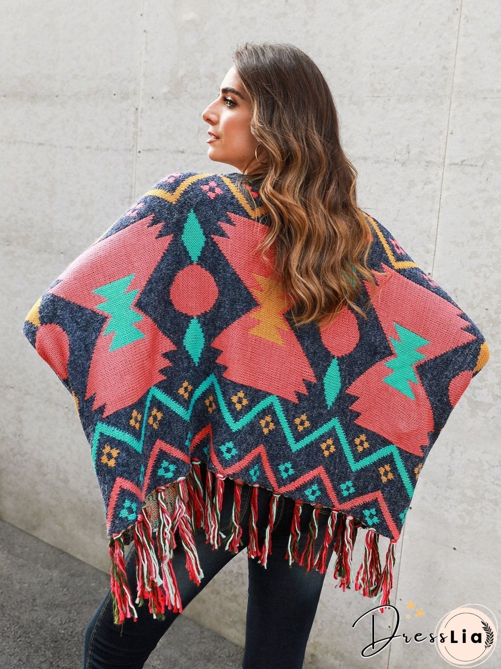 Shift Long Sleeve Tribal Boho Sweater