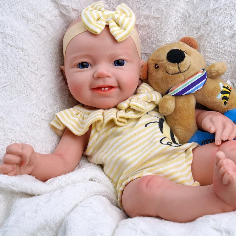 Silicone Baby - Babeside Leen 16'' Reborn Realistic Real Life Baby Dolls