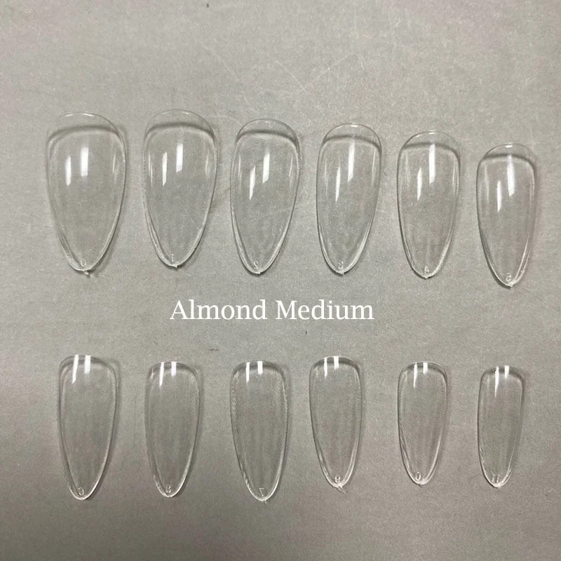 XXL Clear Square Full Cover Press On False Nail Tips Extra Long Nails Straight Shape False Tips UV Gel Manicure Tool Fake Finger-Nail Inspo