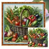 (Multi-Style) Harvest Basket-11CT Stamped Cross Stitch 40*40cm/15.75*15.75in