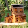 Original Handmade Wooden Fairy Tale House Night Light - Creative Desktop Ornament