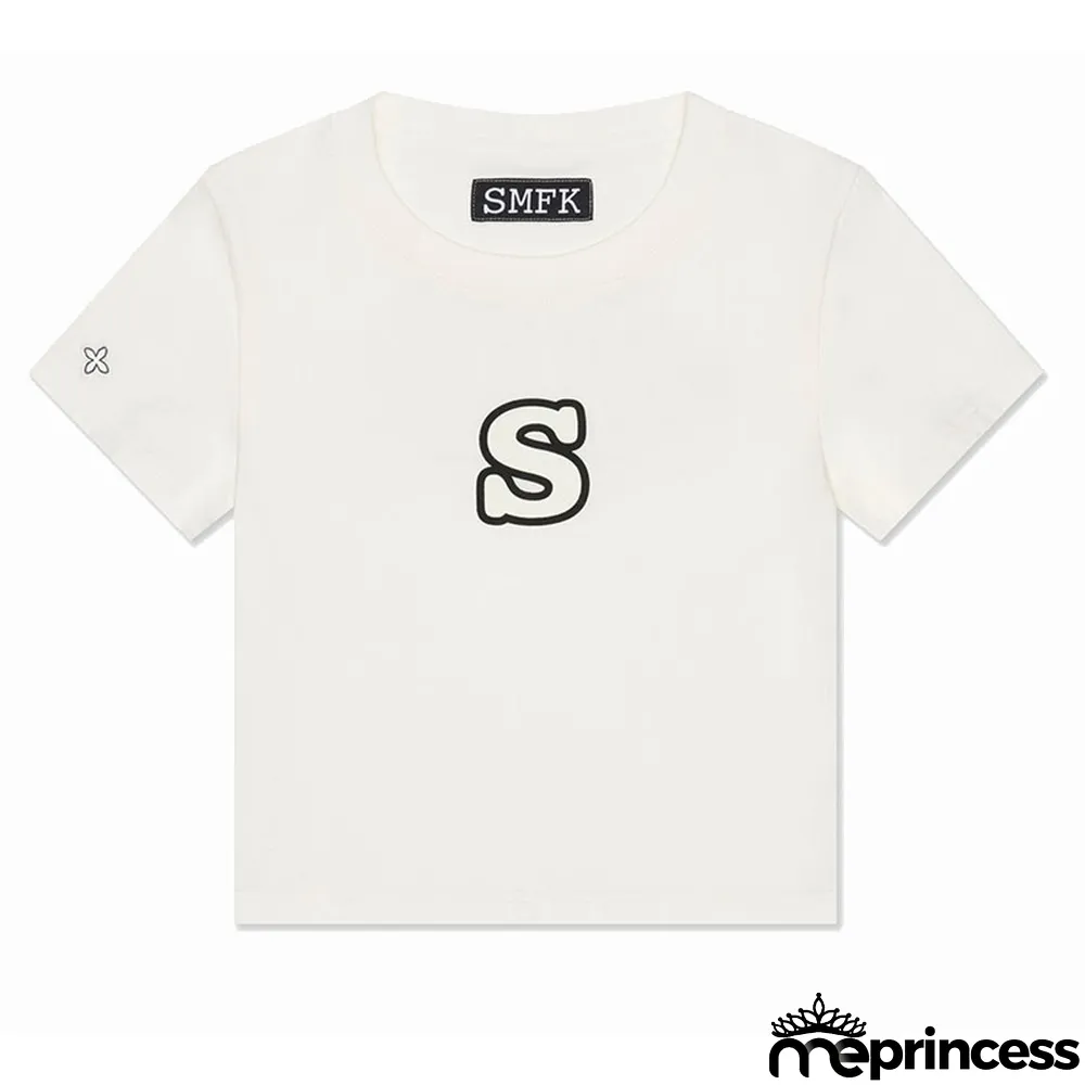 slim skinny Tee full cotton short ladies Crop short-sleeved t-shirt