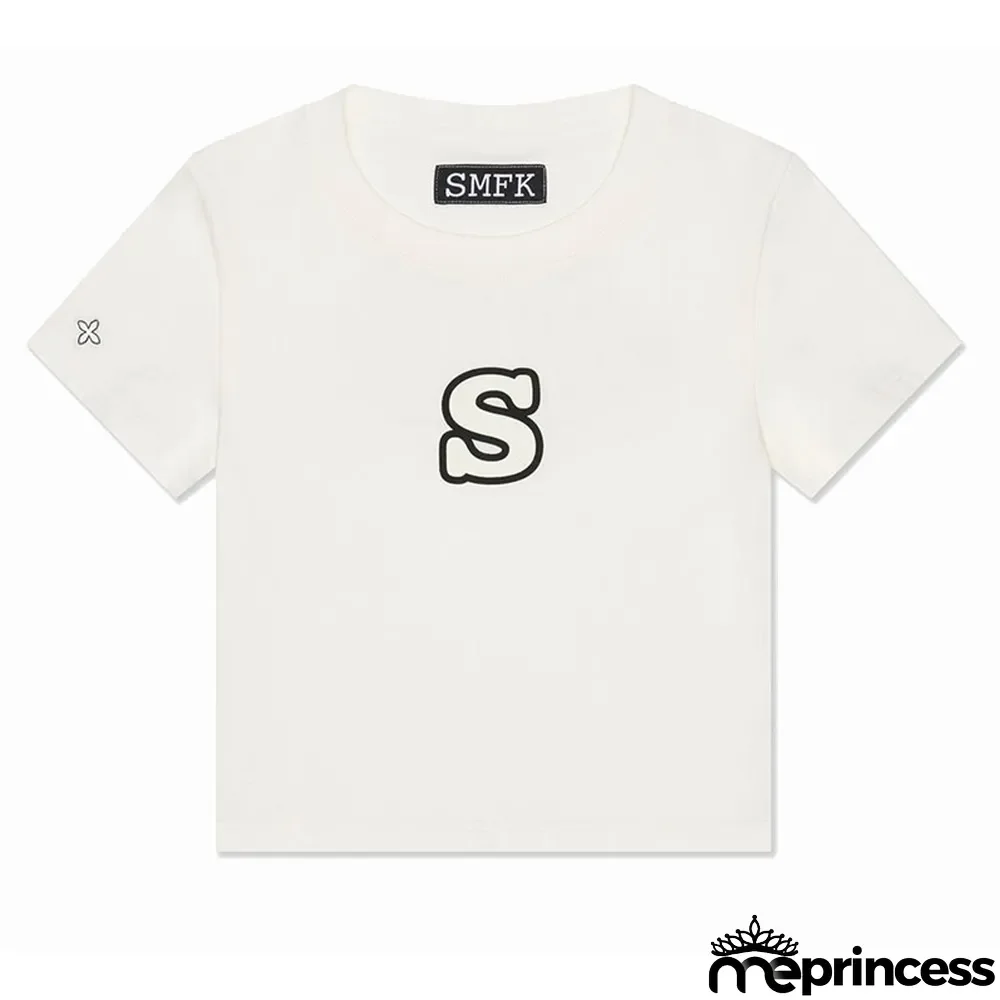 slim skinny Tee full cotton short ladies Crop short-sleeved t-shirt