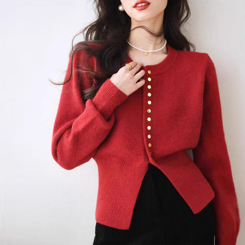 Aiertu going out outfits Knitwear Women's Autumn and Winter New Sweater Bottoming Shirt Women's Waist Chic Knitted Top aiertu