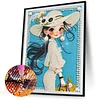 Diamond Painting-DIY Special Shaped Drill Pearl Painting Girl(30x40cm)