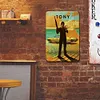 Sticker homme des cavernes home bar - Panneaux en &eacute;tain m&eacute;tallique(20*30cm/30*40cm)