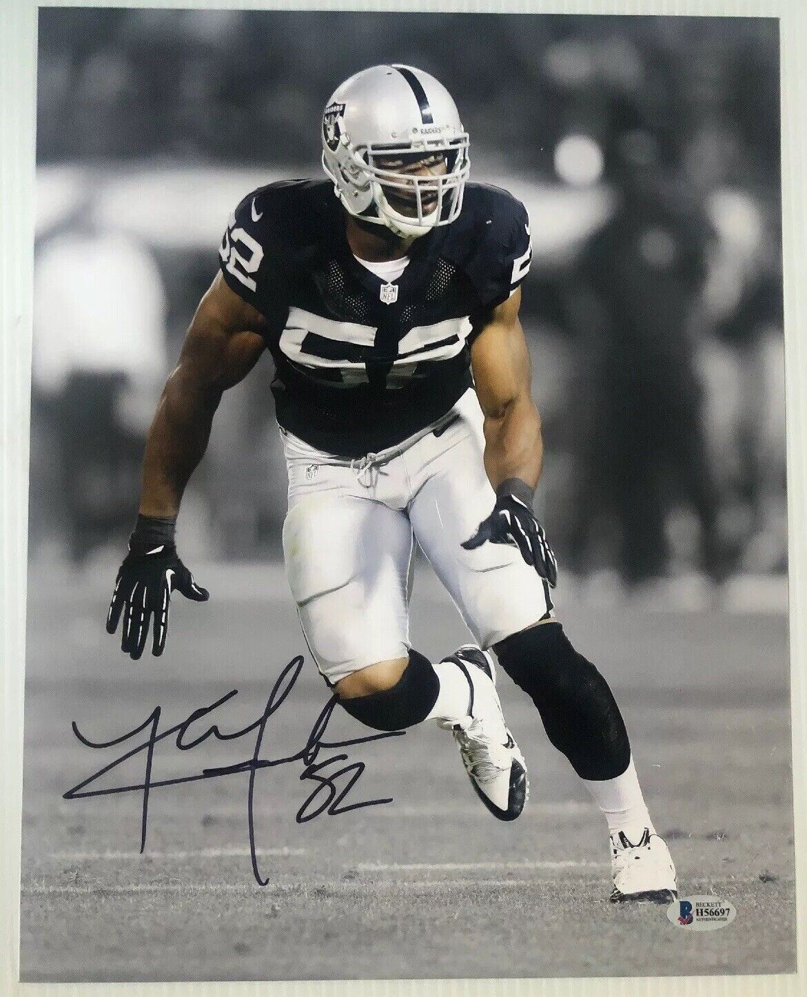 Khalil Mack Signed Autographed 11x14 Photo Poster painting Oakland Raiders BECKETT COA 6