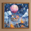 5D DIY Vollrundbohrer teilweise ab Diamond Painting Hei&szlig;luftballon Kit 45x45cm