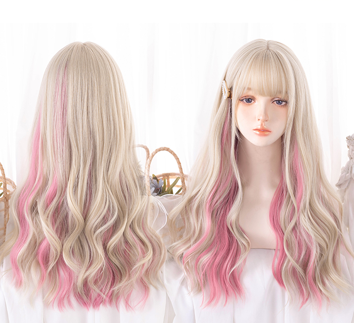 Lolita Gold Pink Wig SP18245