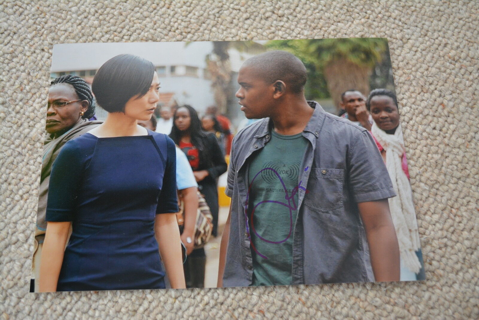 AML AMEEN signed autograph In Person 8x10 (20x25cm) SENSE8 Capheus