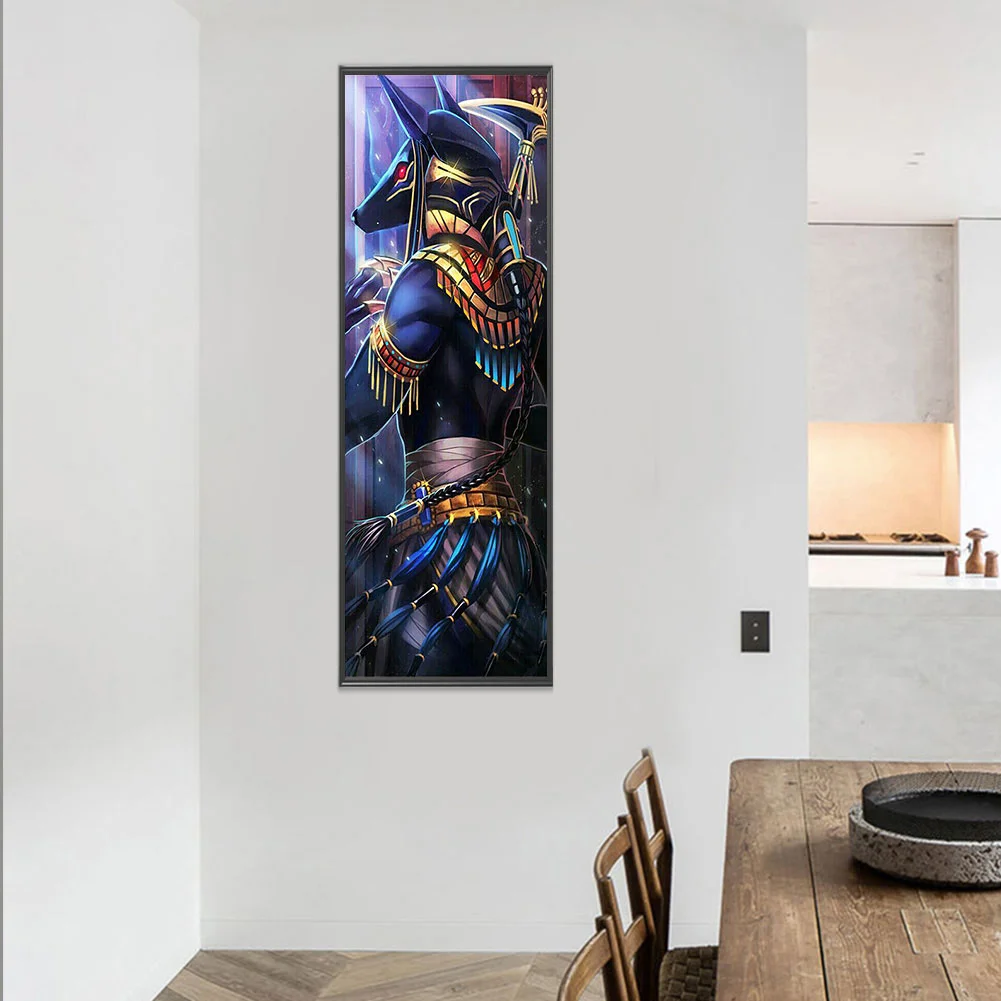 Full Square Diamond Painting 35*85cm - Donkey-Headed Warrior