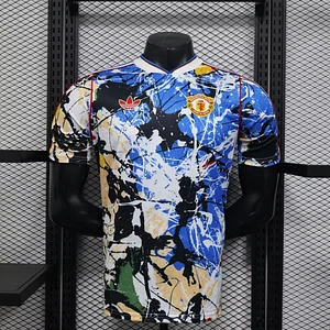 2026/2027 Player Version Manchester United x Stone Roses Football Shirt Blue 1:1 Thai Quality