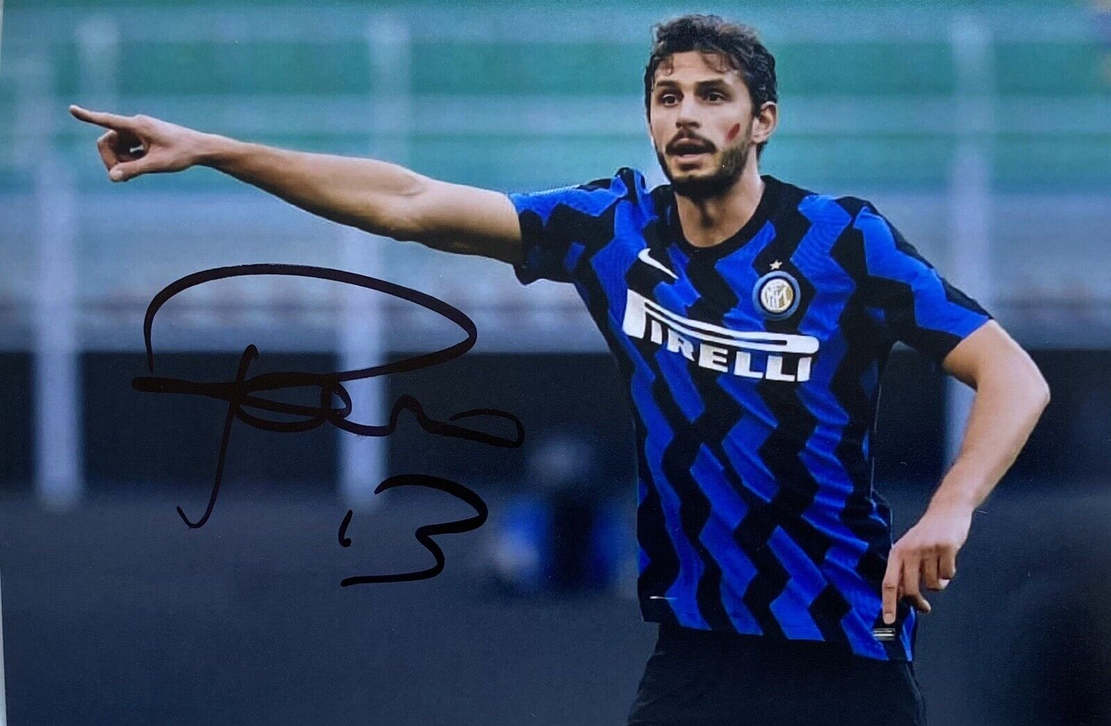 Andrea Ranocchia Genuine Hand Signed Inter Milan 6X4 Photo Poster painting, See Proof, 4