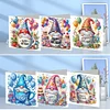 6Pcs Diamond Painting Birthday Gnome Diamond Painting Greeting Card for Adults Beginners