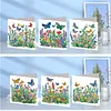 6Pcs Diamond Painting Flourishing Butterfly Greeting Card Set with Envelopes for Birthdays Thanksgiving & Special Occasion