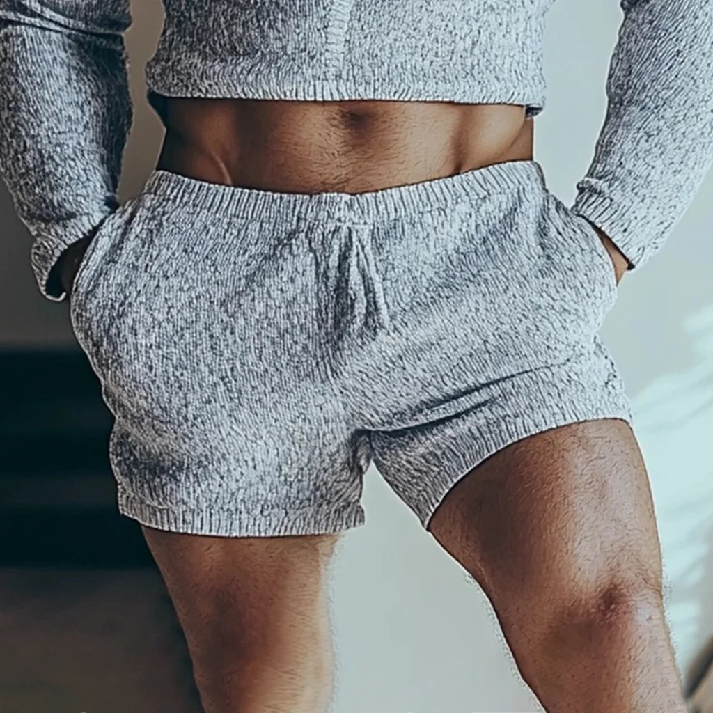 Men's Knitted Shorts-inspireuse