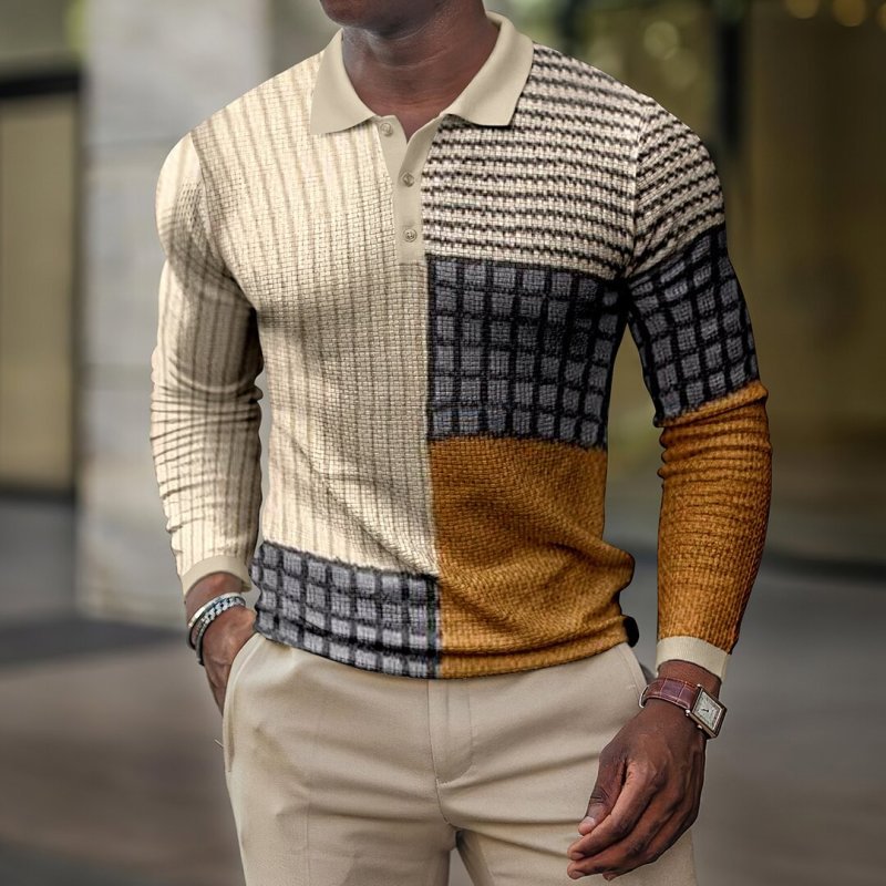 Men's casual fashion polo shirt