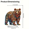 (US Local)5D DIY Special Shape Diamond Painting Desk Ornament Gorgeous Animal Decor Kit
