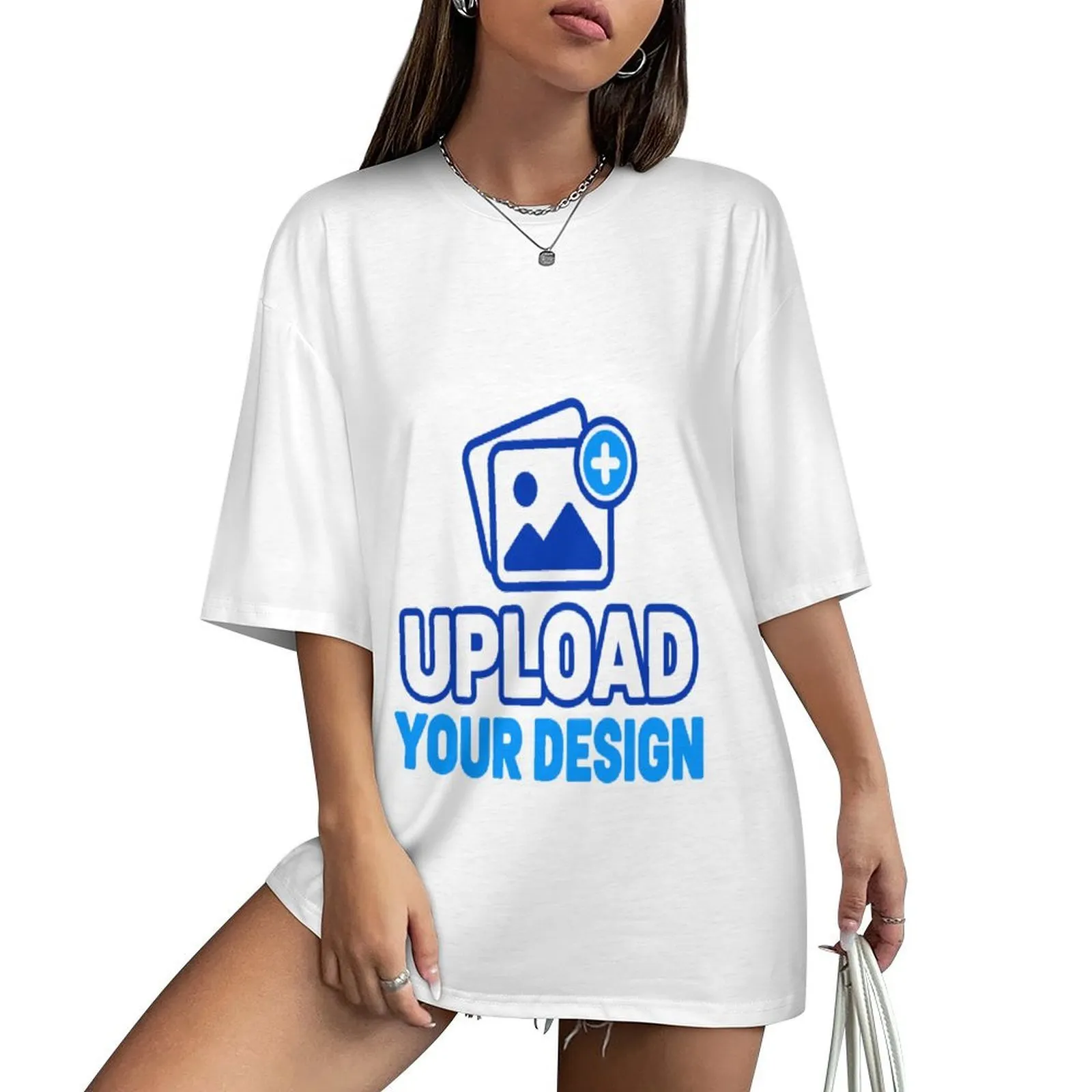 Women's Drop-Shoulder Elbow-Sleeve T-Shirt custom product image 9