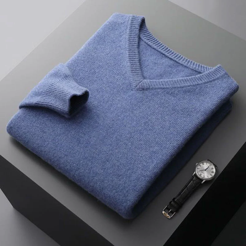 V Neck Business Wool Sweater