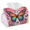 Butterflys Diamond Painting Tissue Box Cover DIY Desk Organizer