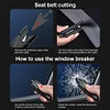 Car Safety Hammer Emergency Window Breaker Life-Saving Hammer Safety Belt Cutter
