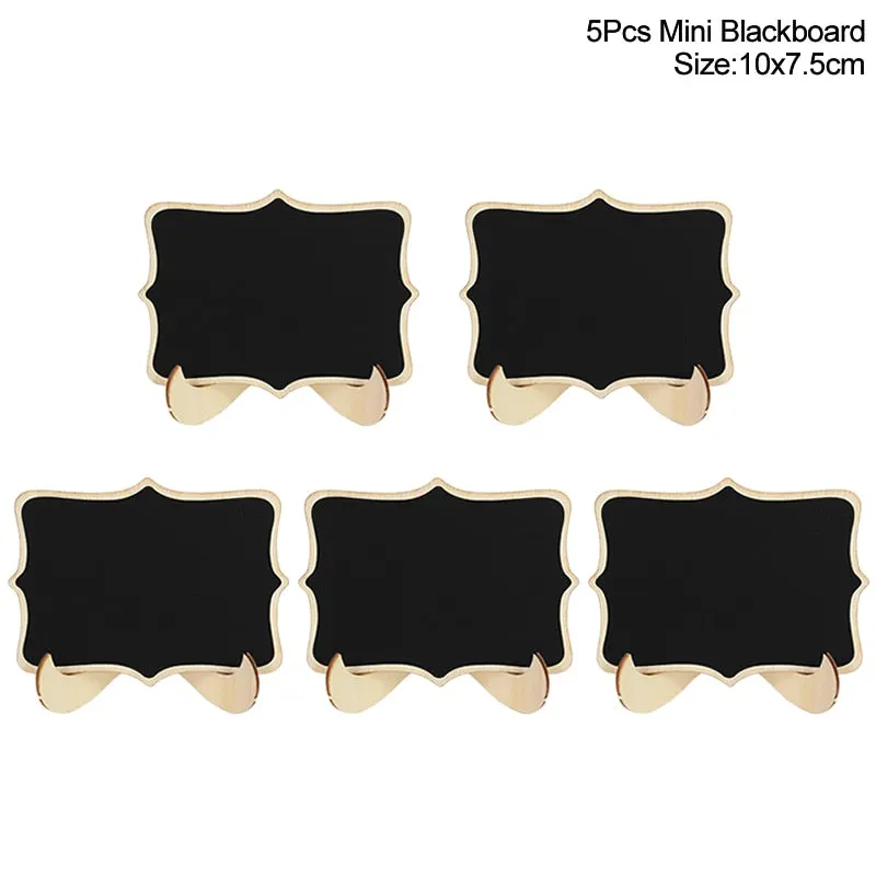 Rustic Wedding Wooden Blackboard Mr Mrs Bridal Shower Decoration Photobooth Birthday Party DIY Home Decor Sign Message Board