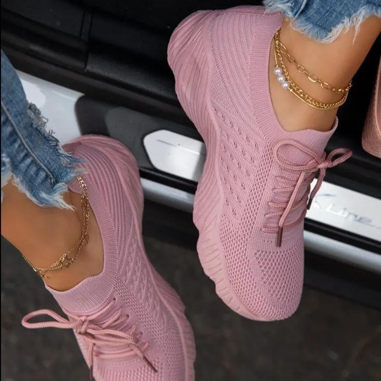 Breakj Breakj New Large-Size Sports Shoes Women's New Thick Solid Color Before Wearing Flying Old Dad Shoes Temu