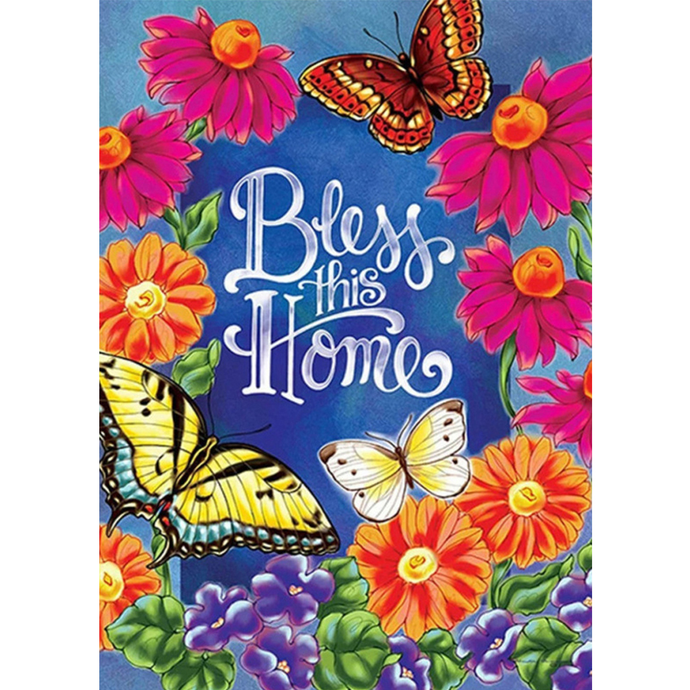 

Bless Home - Round Drill Diamond Painting - 30*40CM, 501 Original