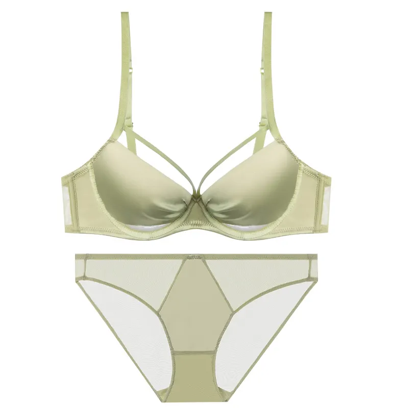 Churchf This Year's Red Underwear Set Big-Breasted Women Pure Thin Bra Sexy Small Bras To Get Married Without Scars