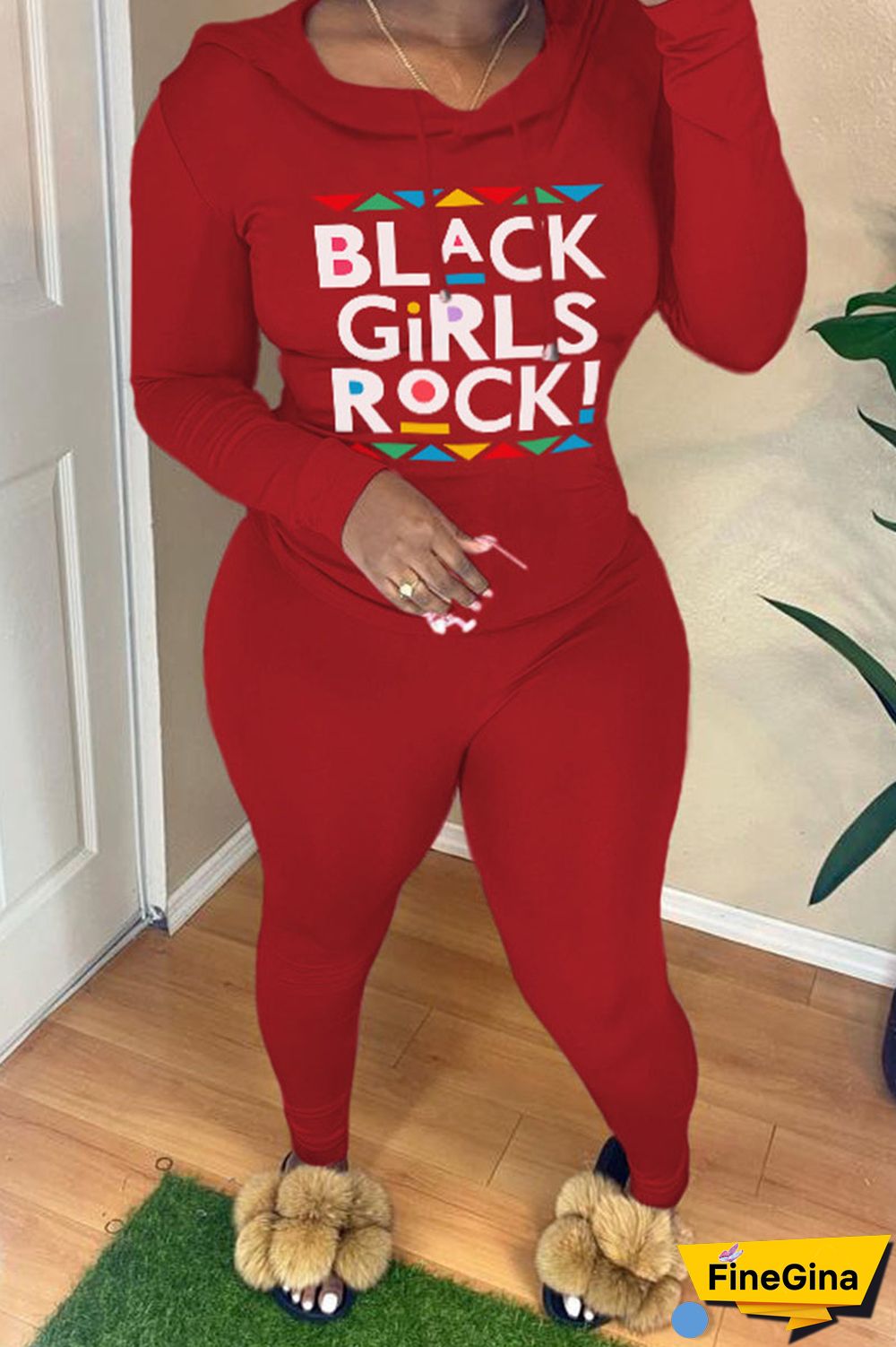 White Casual Print Patchwork Hooded Collar Long Sleeve Two Pieces