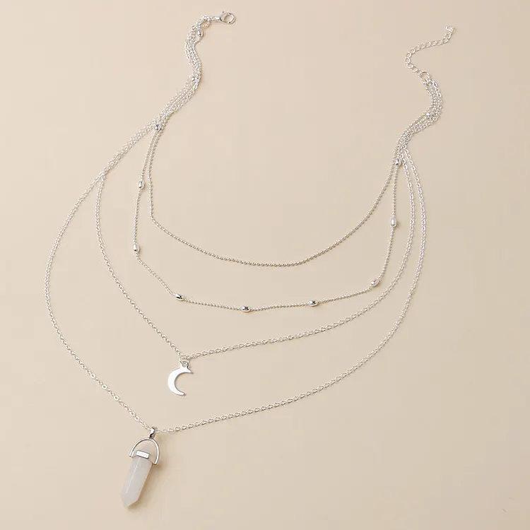 Crystal Quartz Healing Pendant Necklace
