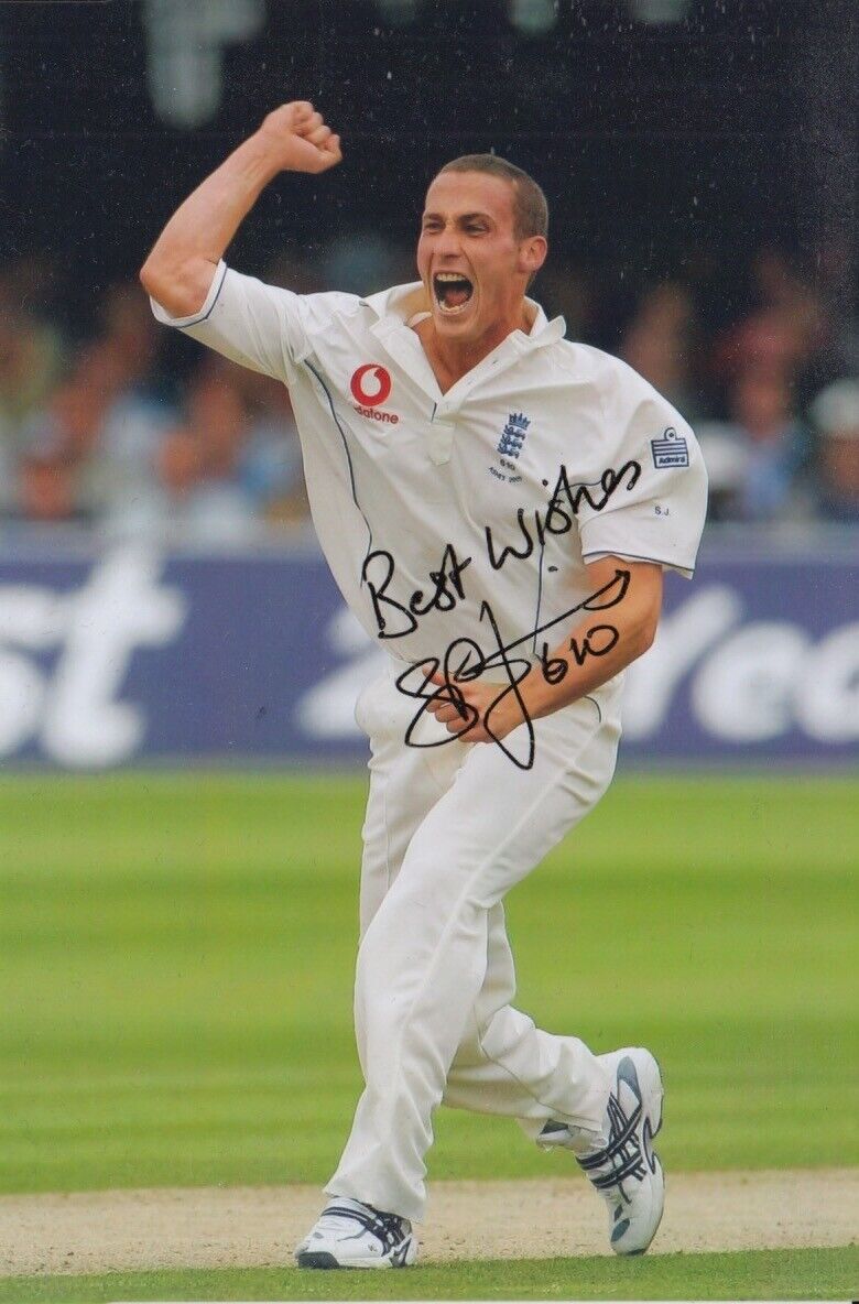 SIMON JONES HAND SIGNED 6X4 Photo Poster painting ENGLAND CRICKET AUTOGRAPH 3