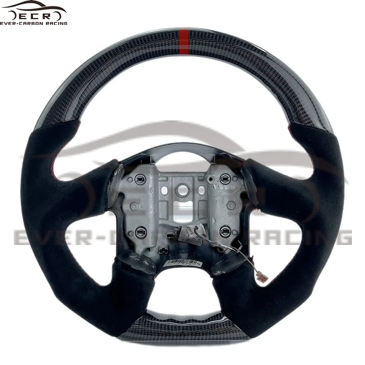 Ever-Carbon Racing ECR Hotsell Car Steering Wheel Red Carbon Fiber For Chevrolet Corvette C6 Carbon Steering Wheel