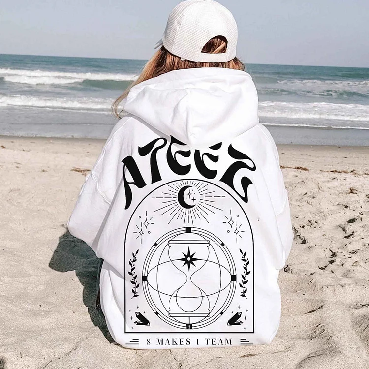 ATEEZ World Tour The Fellowship : Break the Wall In Asia Slogan Hoodie officialateezshop