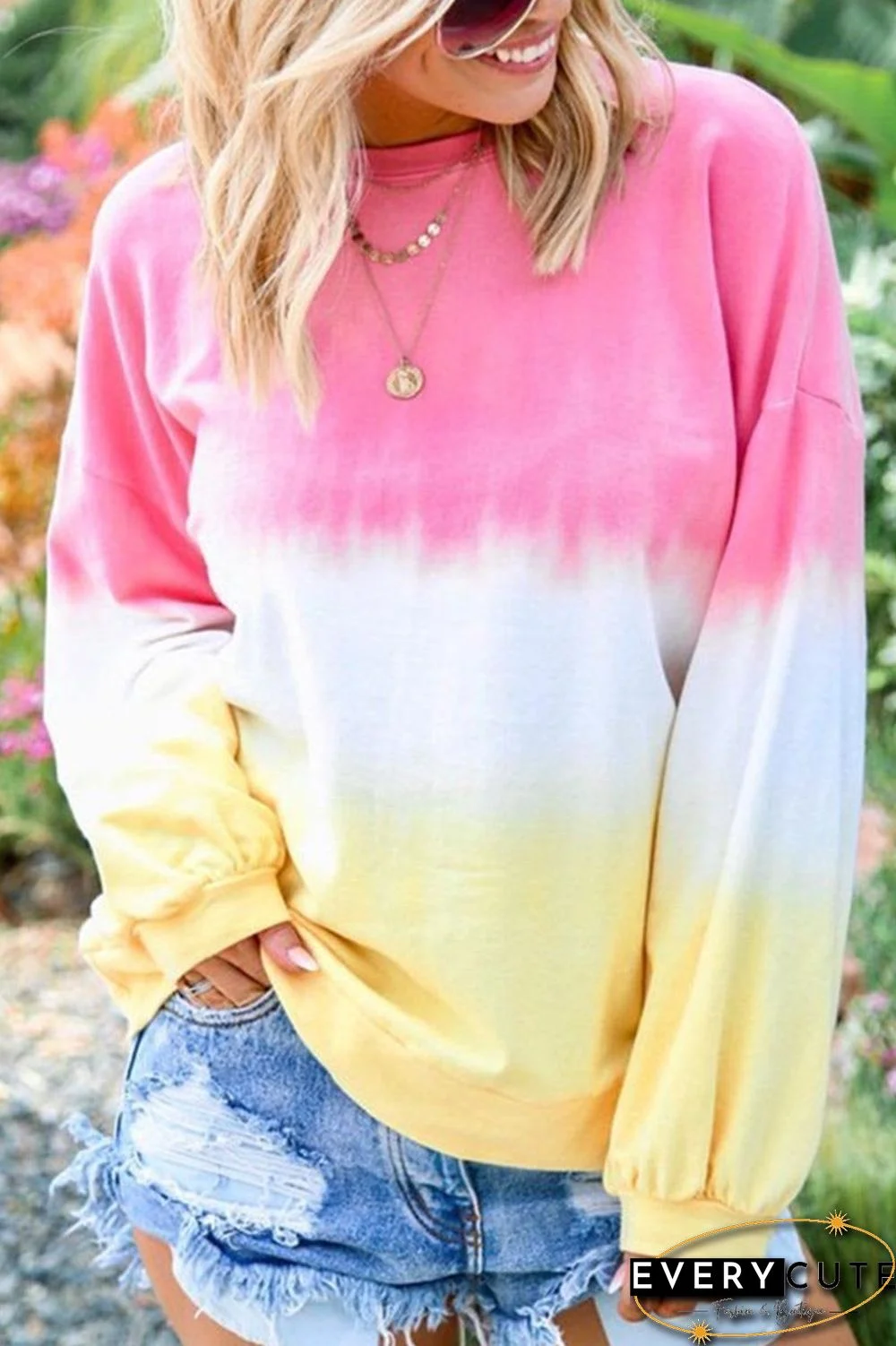 Tie-dye Fashion Color Top(3 Colors)