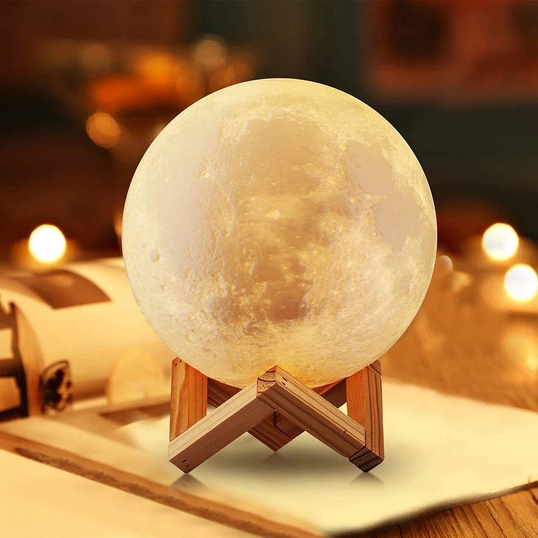 Night light 3d printed moon lamp with humidifier