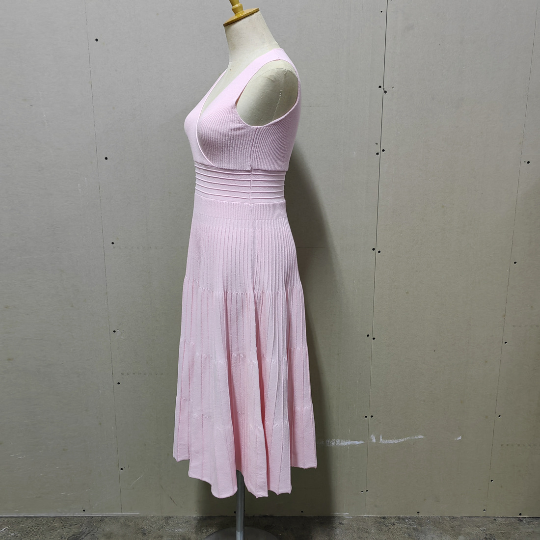 Ootddress Knit V-Neck For Women Maxi Dress Y2k Backless Fashion Knitwear Party Dress Casual Baggy High Waist Summer Female Dress