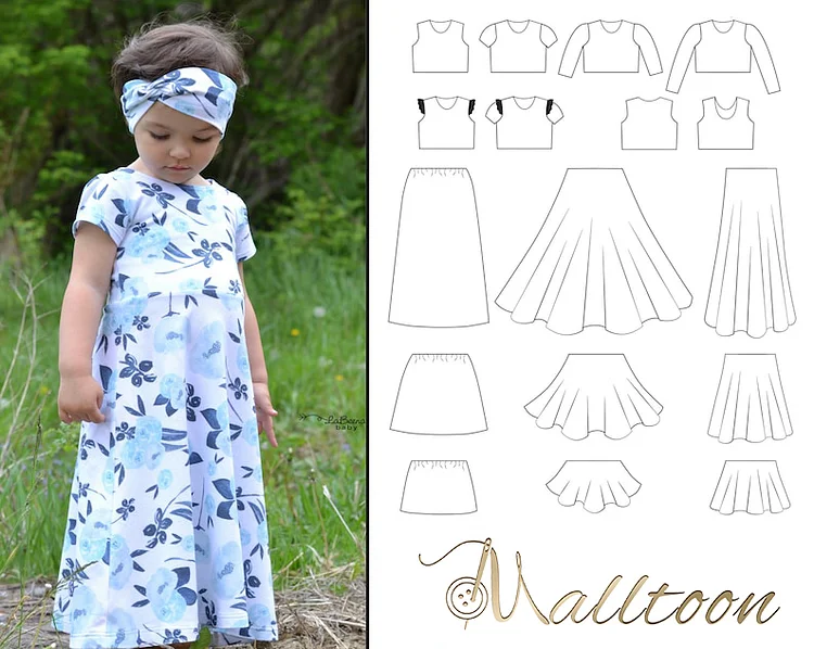 Girls Dress & More PDF Sewing Pattern