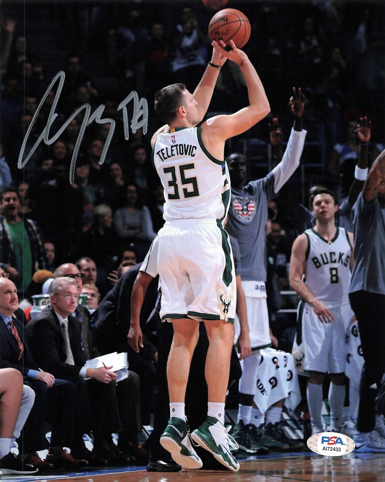 MIRZA TELETOVIC signed 8x10 Photo Poster painting PSA/DNA Bucks Autographed