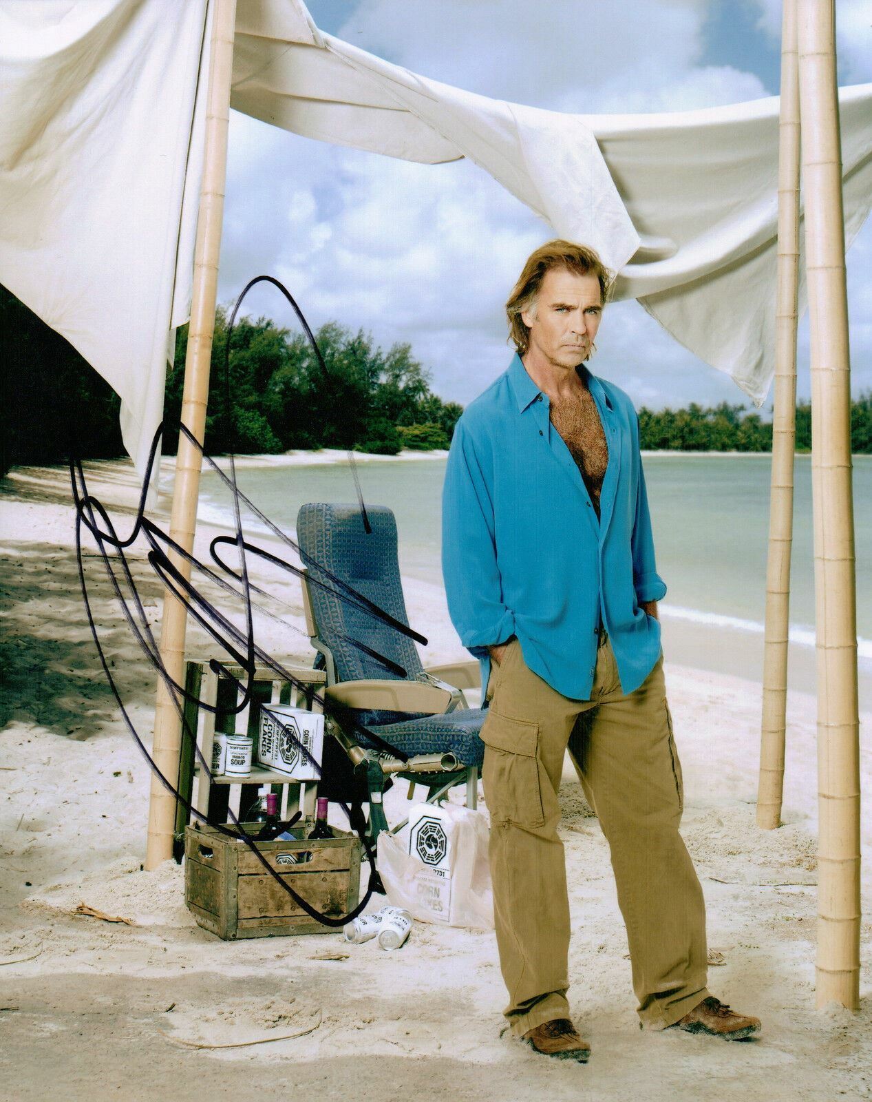 Jeff Fahey Autograph LOST Signed 10x8 Photo Poster painting (5612)