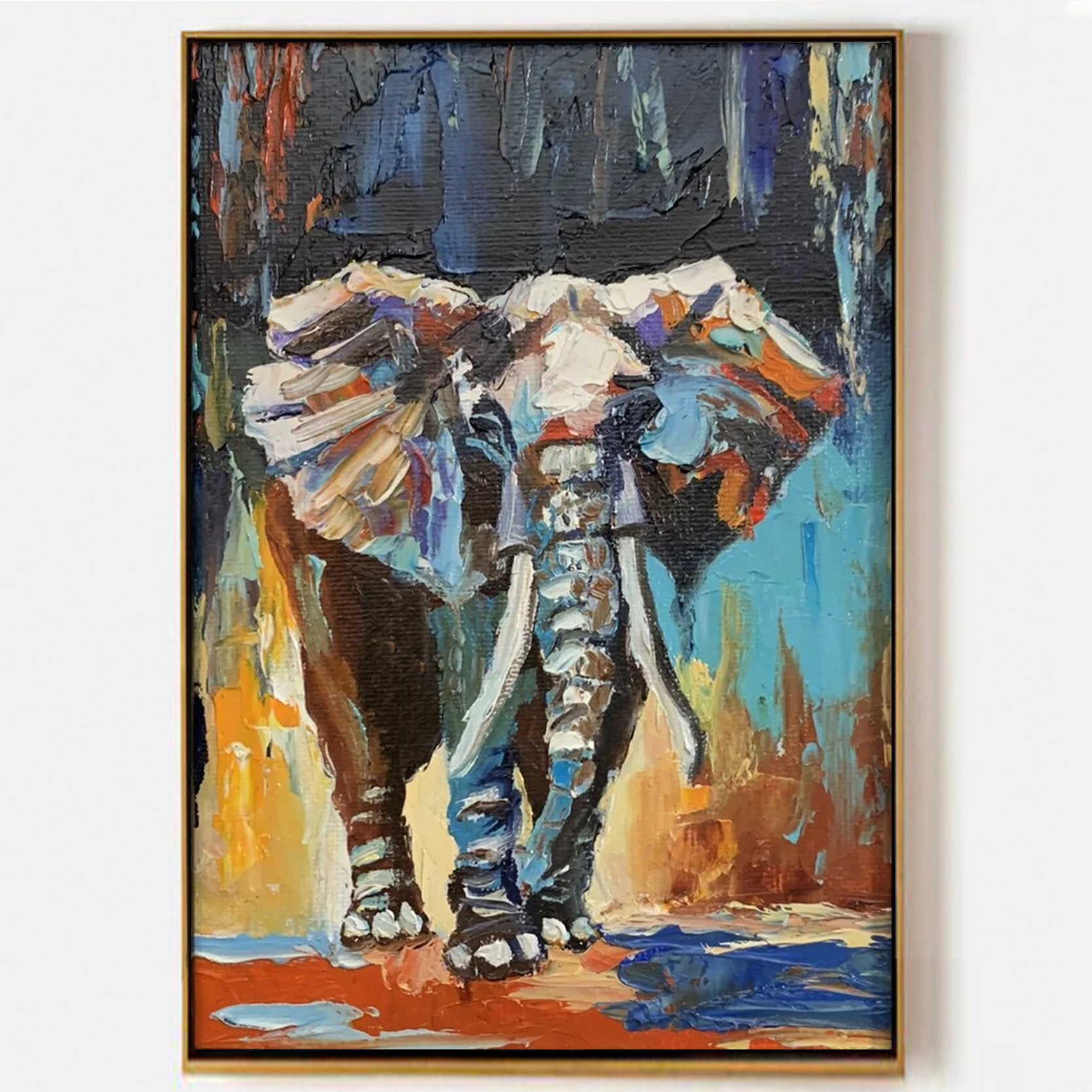 Arabelart AR1580 Elephant Hand-painted Oil Painting