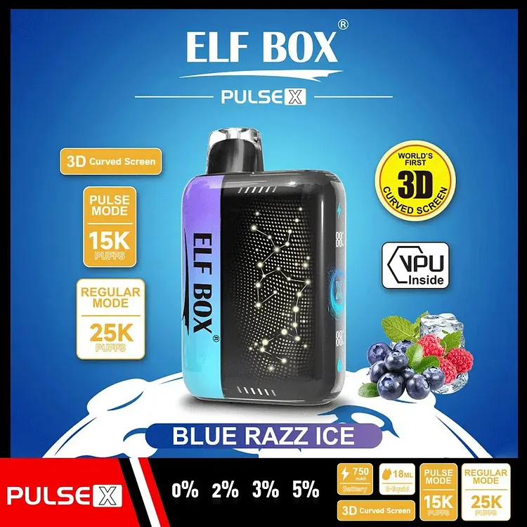 ELF BOX PULSE X 25000 Puffs Disposable Vape 10 flavors  mysite www.vapeshoppromax.com