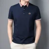 New Business Casual Lapel Embroidered POLO Shirt