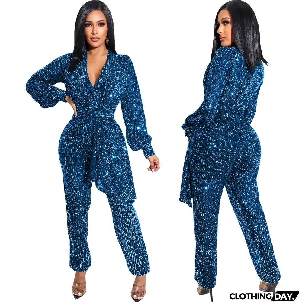 Women Sexy Sexy V-Neck Jumpsuit
